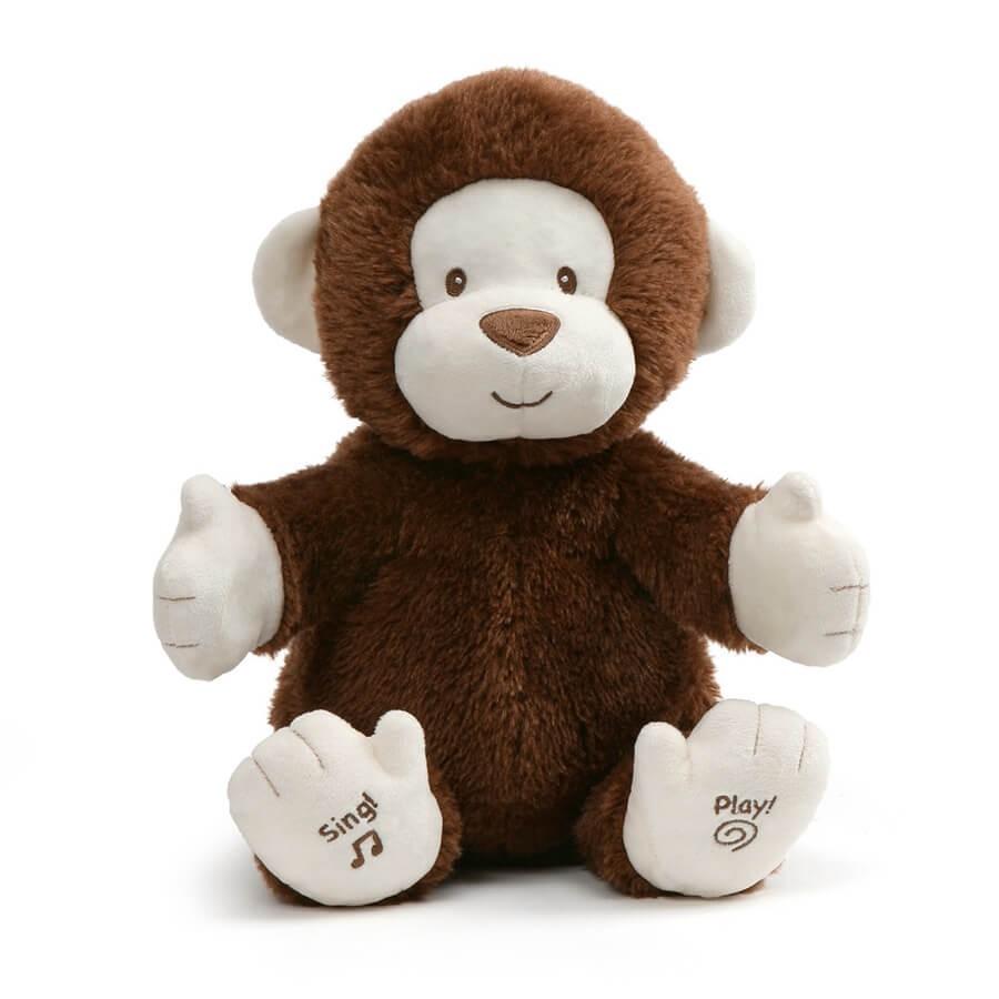 ぬいぐるみ かわいい おサルさん 拍手パチパチ 唄う ぬいぐるみの老舗 Gund正規品 クラッピー Gund14 ユルプック 通販 Yahoo ショッピング