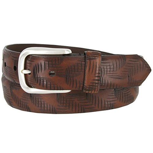 最新のデザイン Belts Com メンズ Lejonクリスクロススタイルイタリアのレザーカジュアルドレスベルト1 3 8 ワイド 34 褐色 ベルト Www Meyer Be