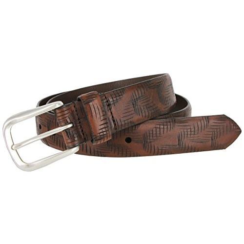最新のデザイン Belts Com メンズ Lejonクリスクロススタイルイタリアのレザーカジュアルドレスベルト1 3 8 ワイド 34 褐色 ベルト Www Meyer Be