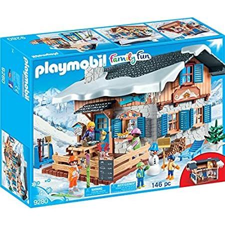 【驚きの価格が実現！】 FamilyFun Playmobil Ski プレイモービルFamilyFunスキーキャビン並行輸入品 / Cabin ブロック