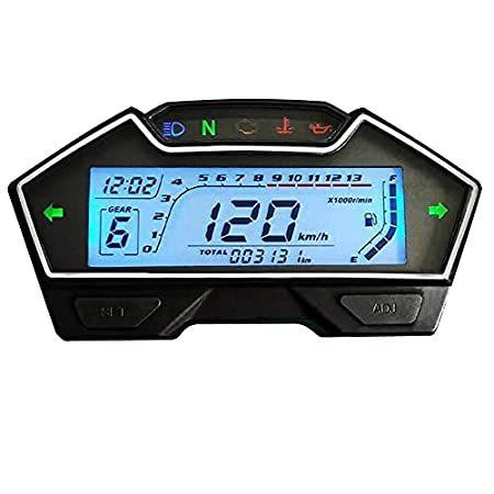 Motorcycle Odometer Tachometer Universal Motorcycle LCD Digital Display Speedometer Odometer Kit 