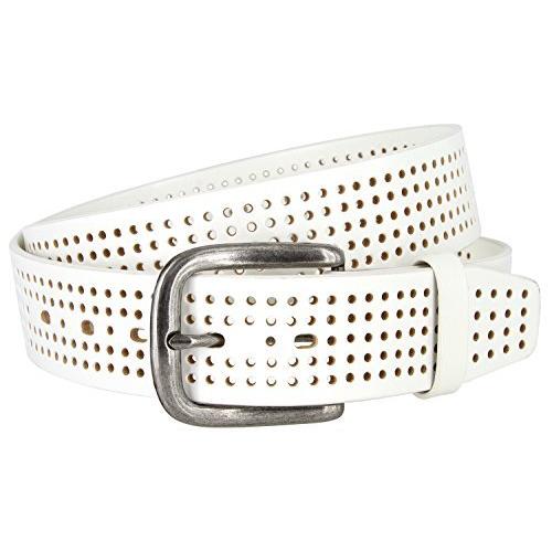 有名な高級ブランド Belts Com メンズ 白 46 ワイド 2 パークヒルズ穿孔100 レザーカジュアルゴルフジャンベルト1 1 ベルト Binghamtonhots Com