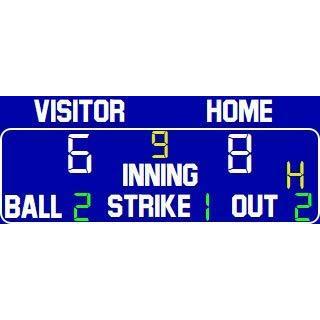 うのにもお得な Scoreboard Baseball BA-7209-LED ScoreBoards.com (4′ 9′) x その他インテリア雑貨、小物