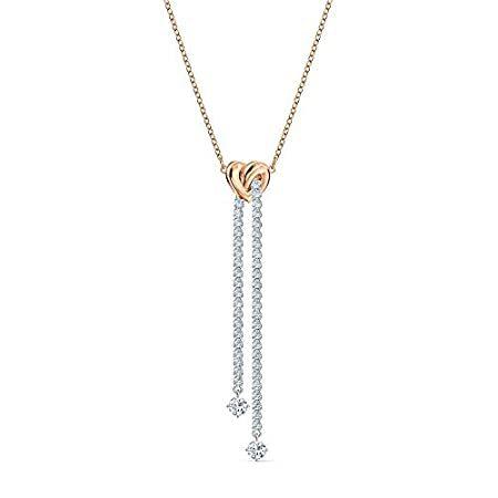 最安値 Heart Lifelong SWAROVSKI Y-Necklace Size並行輸入品 One White Cz ネックレス、ペンダント