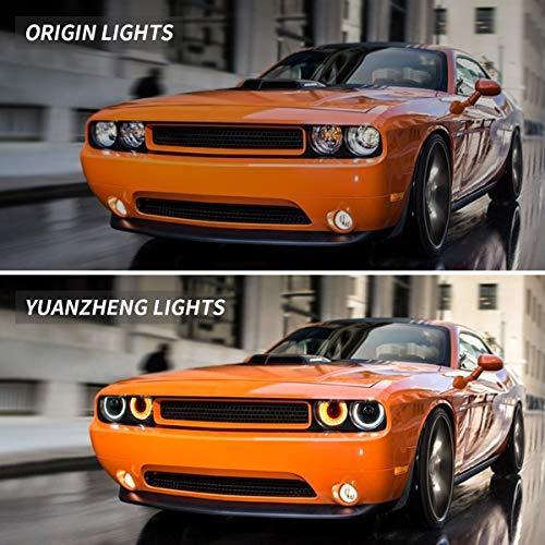 VLAND Projector LED Headlights & Red Clear Taillights for [Dodge Challenger｜yum-yum-shop｜04
