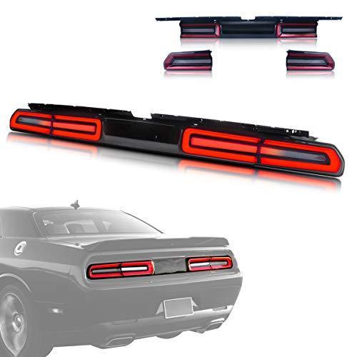 VLAND Projector LED Headlights & Red Clear Taillights for [Dodge Challenger｜yum-yum-shop｜05