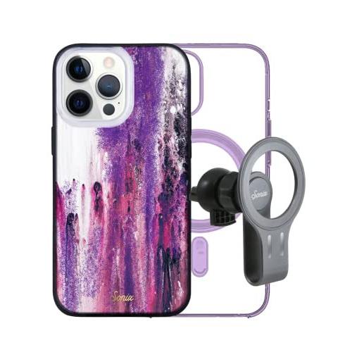 Sonix Purple Rain Case + MagLink Car Mount for MagSafe iPhone 13 Pro Max