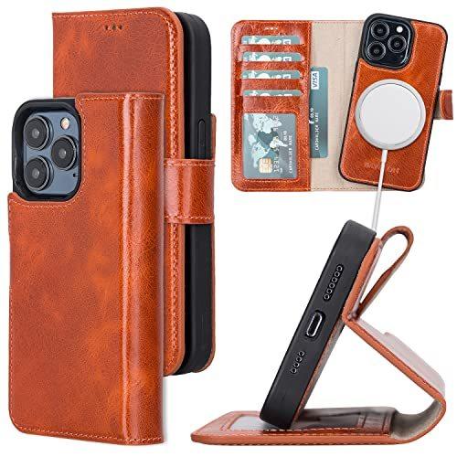 超新作 Bayelon Iphone フリップカバー 13 Pro Max スマホ タブレットアクセサリー 周辺機器 ケース Iphone用ケース フルグレインレザー 財布型ケース 2in1 着脱式 マグネット式 フリップカバー カー B09xvddp63 Yum Yum 店 特別セール品