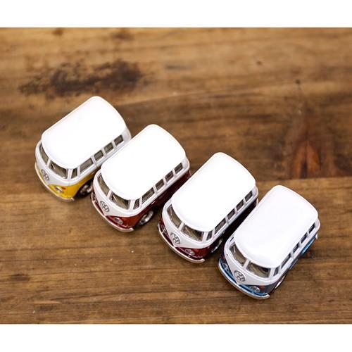 855円 ふるさと割 送料無料 ワーゲンバス Little Van ダイキャスト ミニカー ４台セット アメリカン雑貨 インテリア雑貨 おしゃれ おもちゃ かわいい 車 コレクション カー