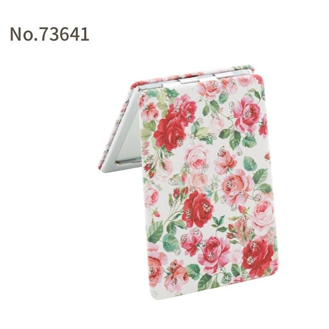 鏡 手鏡 コンパクトミラー ミラー おしゃれ ローズ バラ 薔薇雑貨