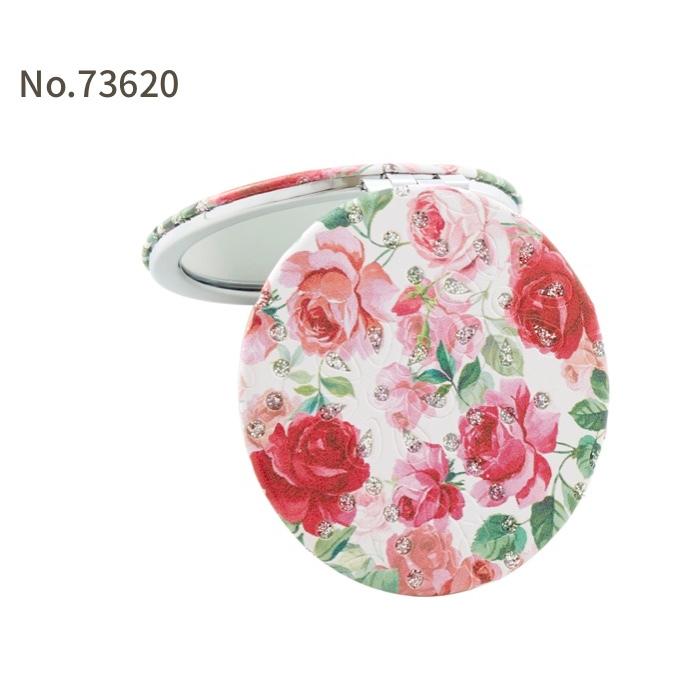 鏡 手鏡 コンパクトミラー ミラー おしゃれ ローズ バラ 薔薇雑貨