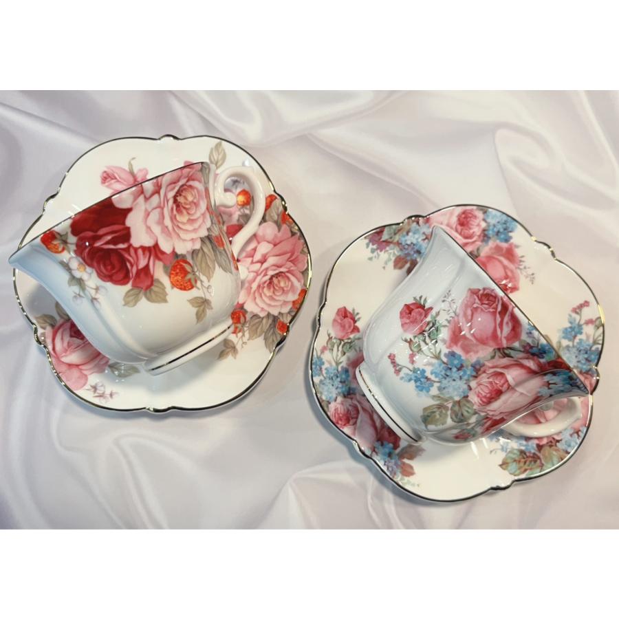 カップ＆ソーサー ロイヤルアーデン ボーンチャイナ ローズ 薔薇雑貨