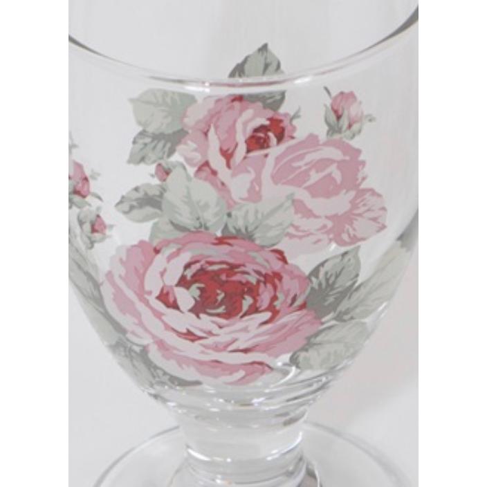 グラス ジュースグラス タンブラー コップ ローズ 2個セット 薔薇雑貨 