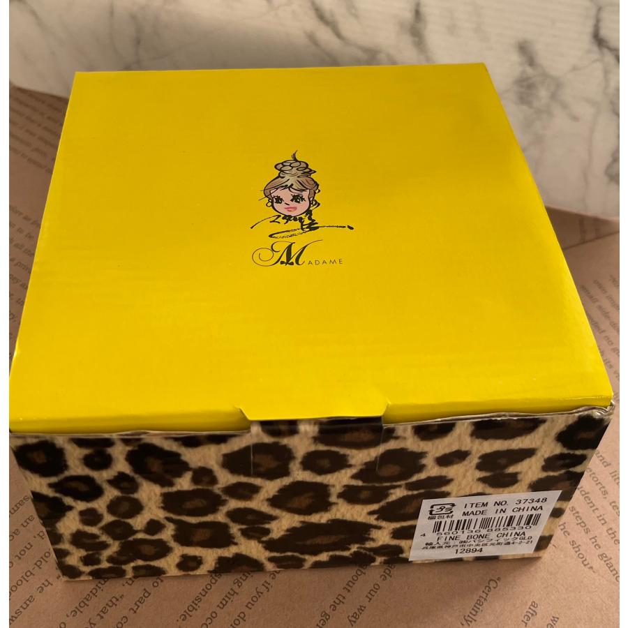 カップ＆ソーサー レオローズ ロイヤルアーデン バラ 薔薇雑貨 ヒョウ