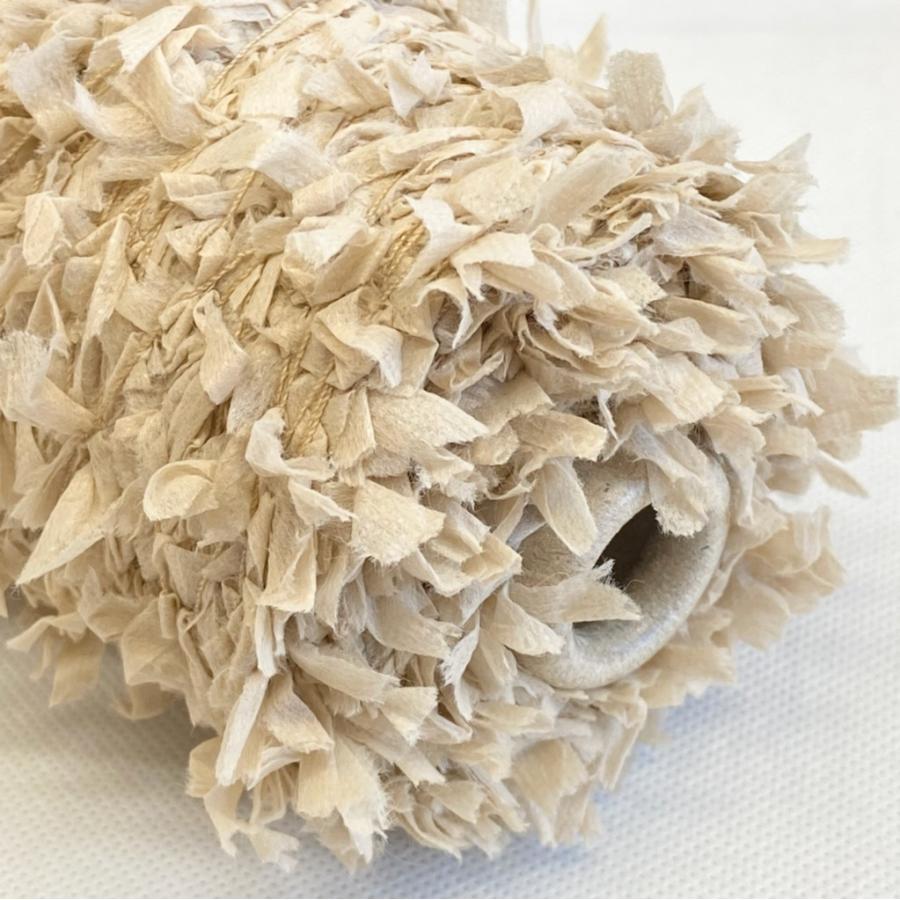 最大93%オフ! でかひらモール(ライトベージュ)紙管込およそ150g きらきらゴールドラメ およそ紙管込80g