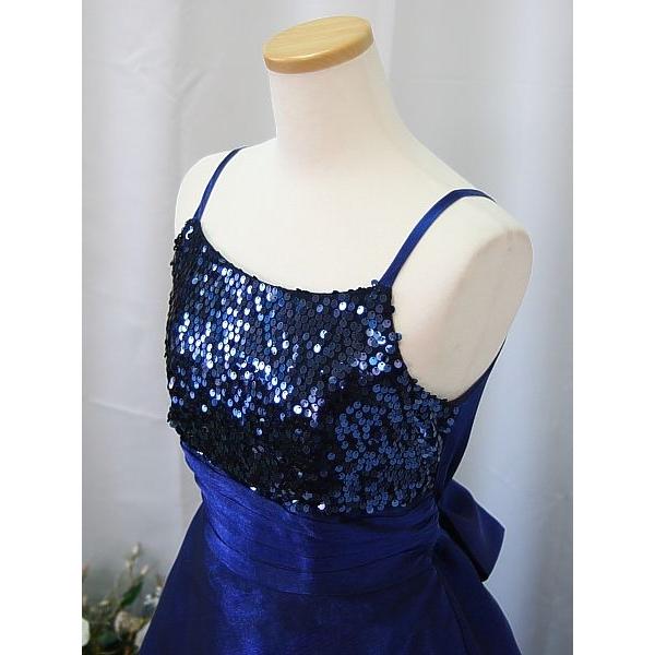 ゆめりすと カルナ・フェスタ ネイビー 160：演奏会発表会用ドレス