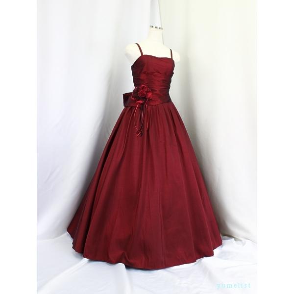ゆめりすと ルナプレーヌv2 ワイン 155：高級子供ロングドレスの画像