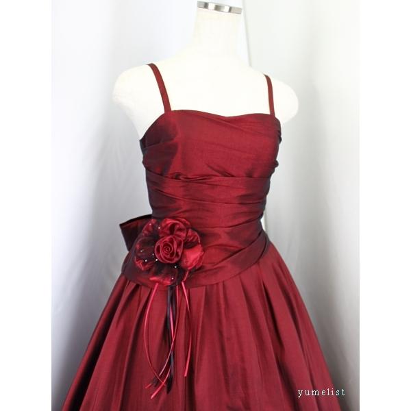 ゆめりすと　ジュニアドレス　155センチ ゆめりすと ルナプレーヌv2 ワイン 155：高級子供ロングドレス