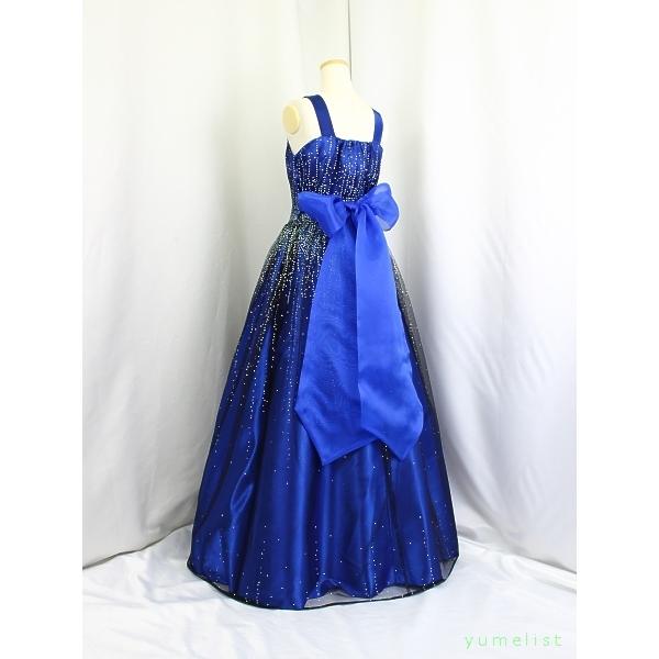 ゆめりすと　ロングドレス ネイビー　155 ゆめりすと ルナプレーヌv2 ネイビー 155：演奏会発表会用子供