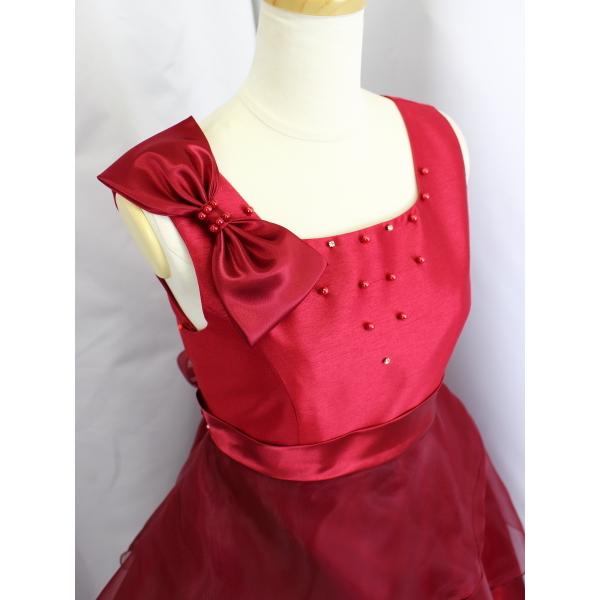 ゆめりすと プリマダージュ SE3 ワイン 160：高級子供ロングドレス