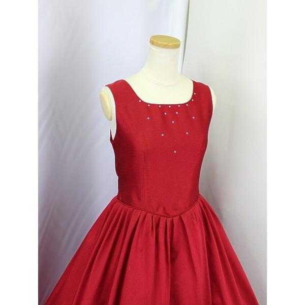 ゆめりすと シャンタンロング J3 ワインレッド 165：演奏会発表会用