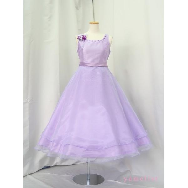 ゆめりすと ビクトリアv5 ライラック 165 (17)：演奏会発表会用子供ドレス