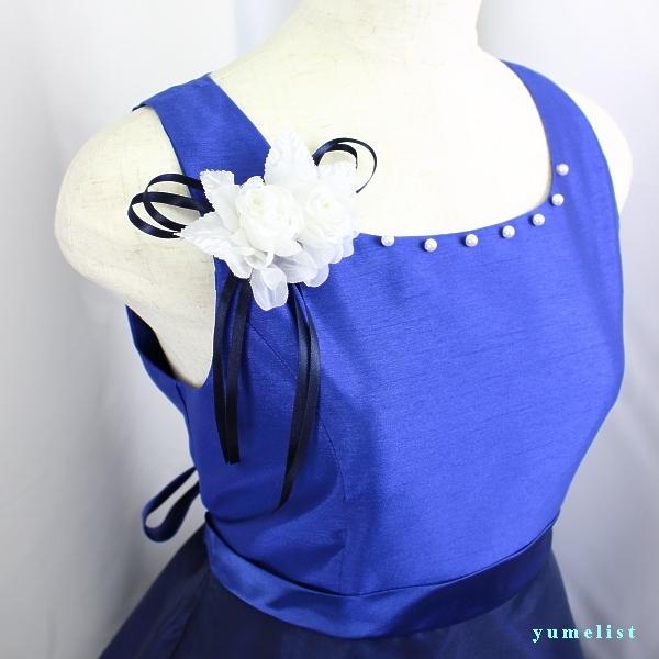 ゆめりすと ビクトリア v6 ネイビー 160：演奏会発表会用子供ドレス