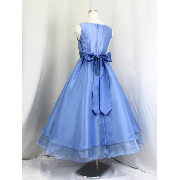 ゆめりすと ビクトリアv6 グレイッシュブルー 140：演奏会発表会用子供  