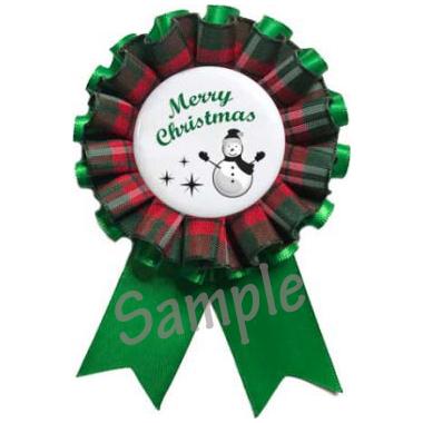 ロゼット用 DIY フリル リボン クリスマスカラー 赤 緑 エンジ