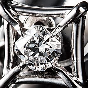 フランダースカット　ダイヤモンド付　K18WGタイタック【１．０２ｃｔ】｜yume｜02
