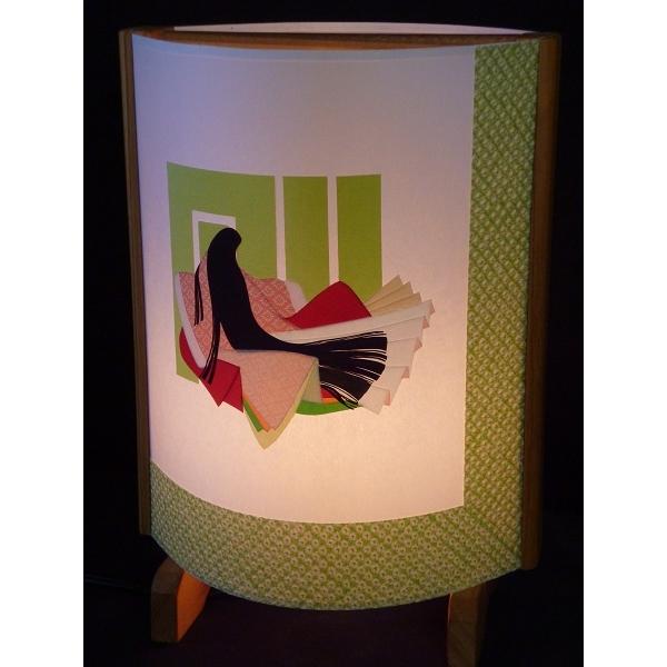 9100円 かわいい あんどん あかり 夢あかり 着物生地で作ったおしゃれな行灯 3 源氏物語