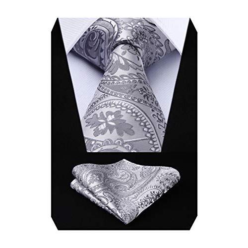 結婚式 シルバー ネクタイ チーフ セット メンズ ペイズリー柄 シルク ブランド 結婚式 二次会 冠婚葬祭 高級 Tf4015a8s By 夢cocoro 通販 Yahoo ショッピング