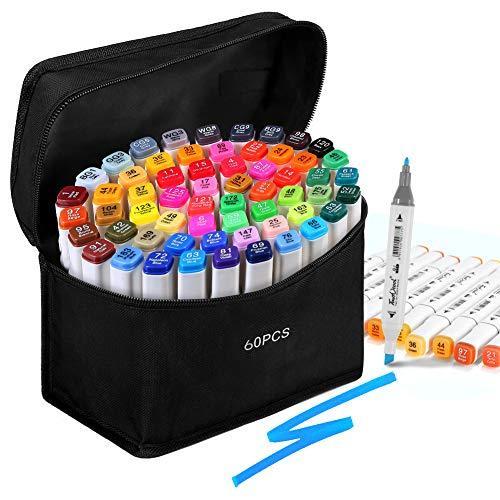 Ikasus 60マーカーペン セット イラストマーカー 油性 2種類のペン先 アートマーカー カラーペン コミック用 マンガ用ペンマーカー 夢cocoro 通販 Yahoo ショッピング