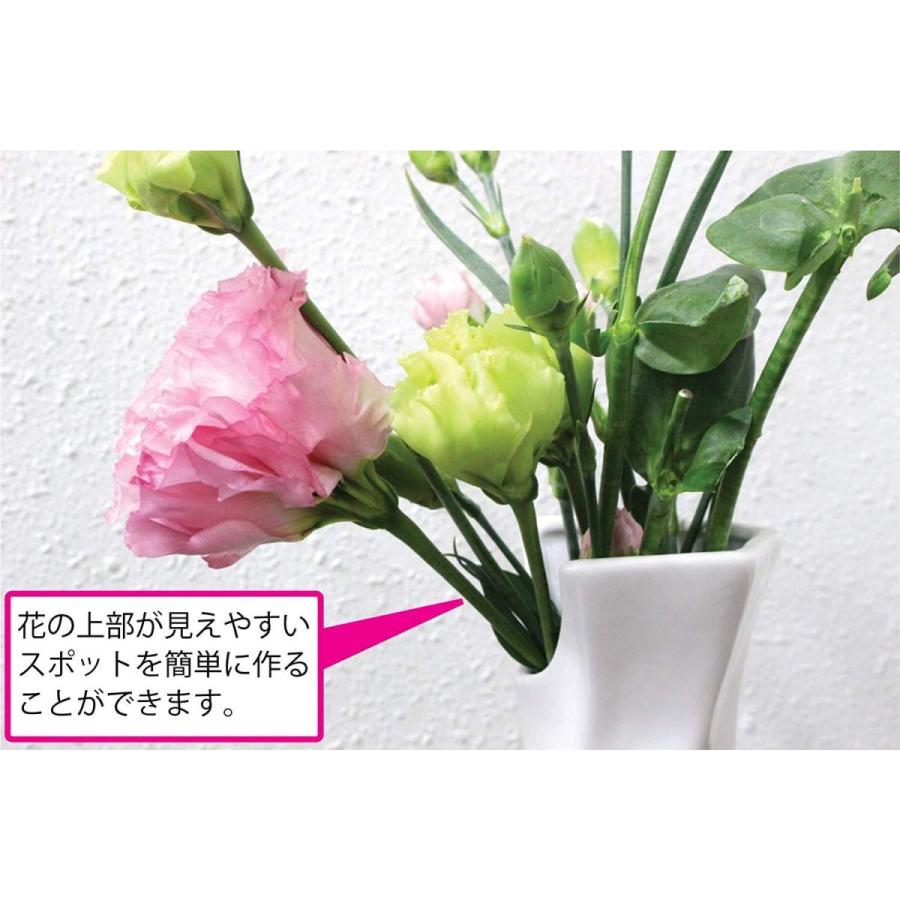 キャッスルエンタープライズ フラワーベース ホワイト 高さ18cm 花が生けやすい 花瓶 小 夢cocoro 通販 Yahoo ショッピング