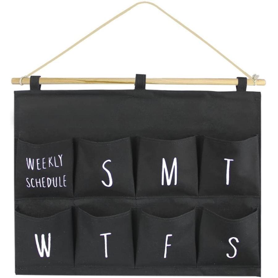 ウォールポケット 壁掛けポケット 吊り下げラック おしゃれ 曜日 数字 イラスト スケジュール 計画 壁面収納 壁飾り デニム 鍵 カード 夢cocoro 通販 Yahoo ショッピング