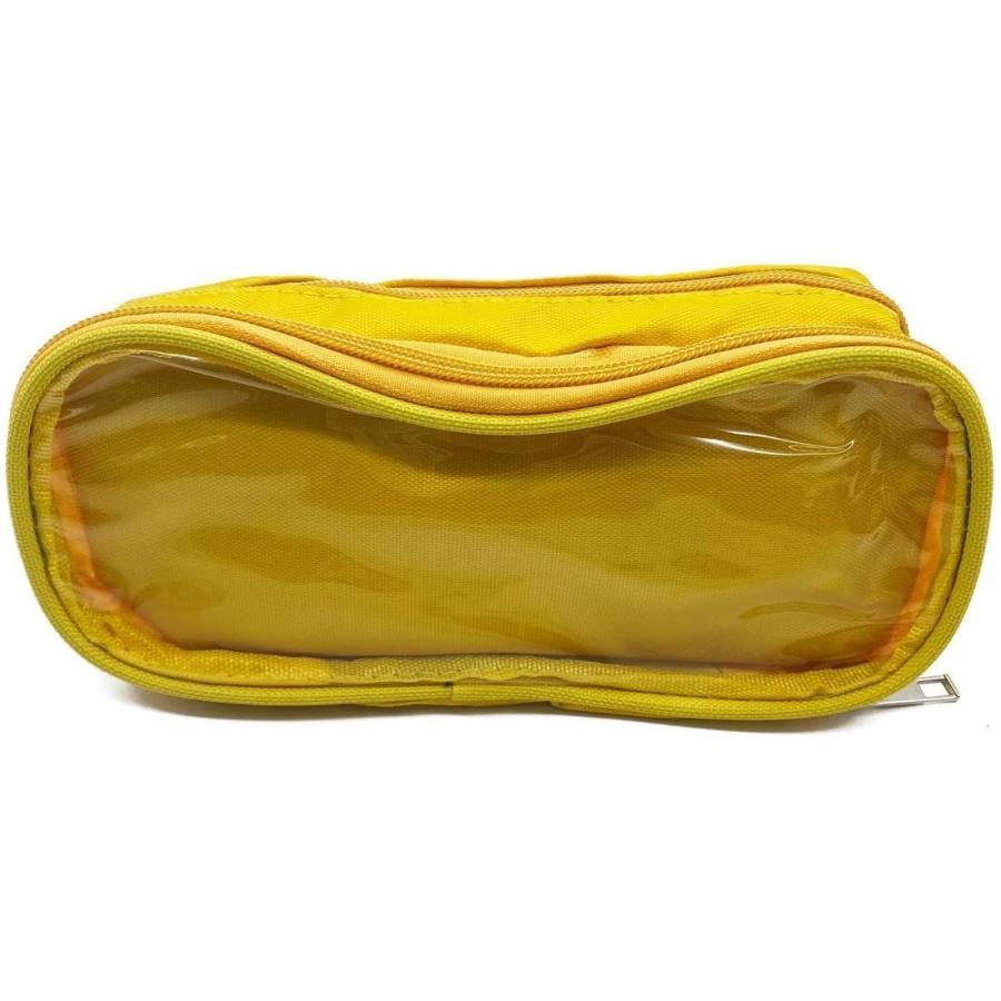 ちくさ ペンケース 筆箱 痛バ ビニール ポーチ 見せ 透明 缶バッジ イエロー 夢cocoro 通販 Yahoo ショッピング