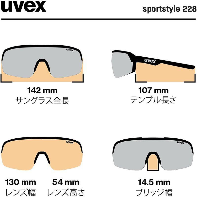 uvex(ウベックス） スポーツサングラス UV400 くもり止め ミラーレンズ 自転車/アウトドア sportstyle 228 ウベックス スポーツサングラス UV400 くもり止め ミラーレンズ 自転車/アウトドア sportstyle