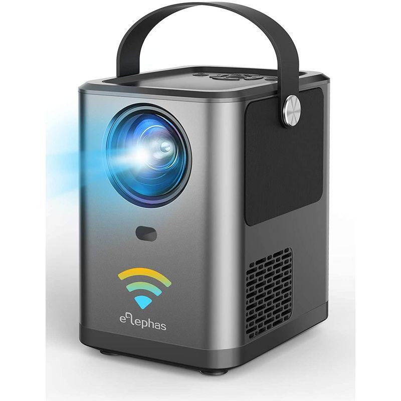 ELEPHAS WiFi プロジェクター 4800lm 1920×1080最大解像度 スマホと直接接続 変換ケーブル不要 Bluetooth スマホと直接接続 WiFi プロジェクター 4800lm 1920×1080最大解像度 変換ケーブル不要 Bluetooth