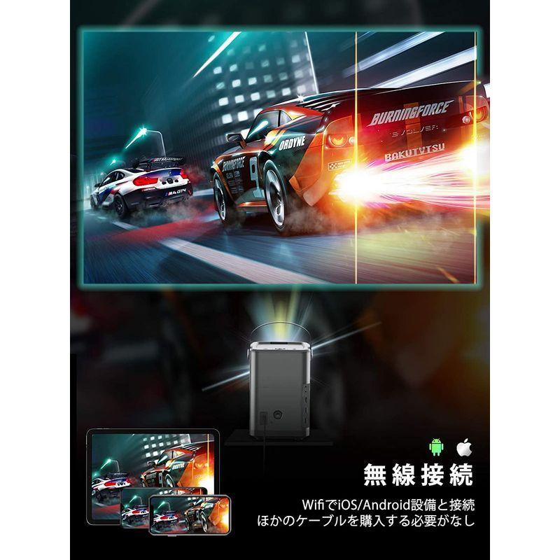 ELEPHAS WiFi プロジェクター 4800lm 1920×1080最大解像度 スマホと直接接続 変換ケーブル不要 Bluetooth スマホと直接接続 WiFi プロジェクター 4800lm 1920×1080最大解像度 変換ケーブル不要 Bluetooth