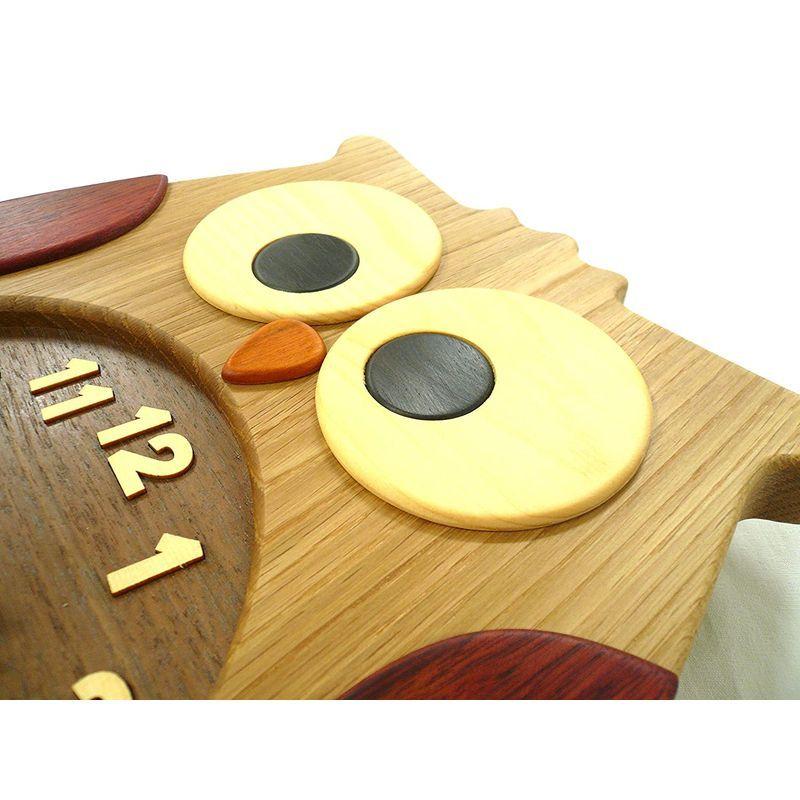 旭川家具 工房ペッカー ふくろう時計 F60 工房ペッカー ふくろう時計 F60