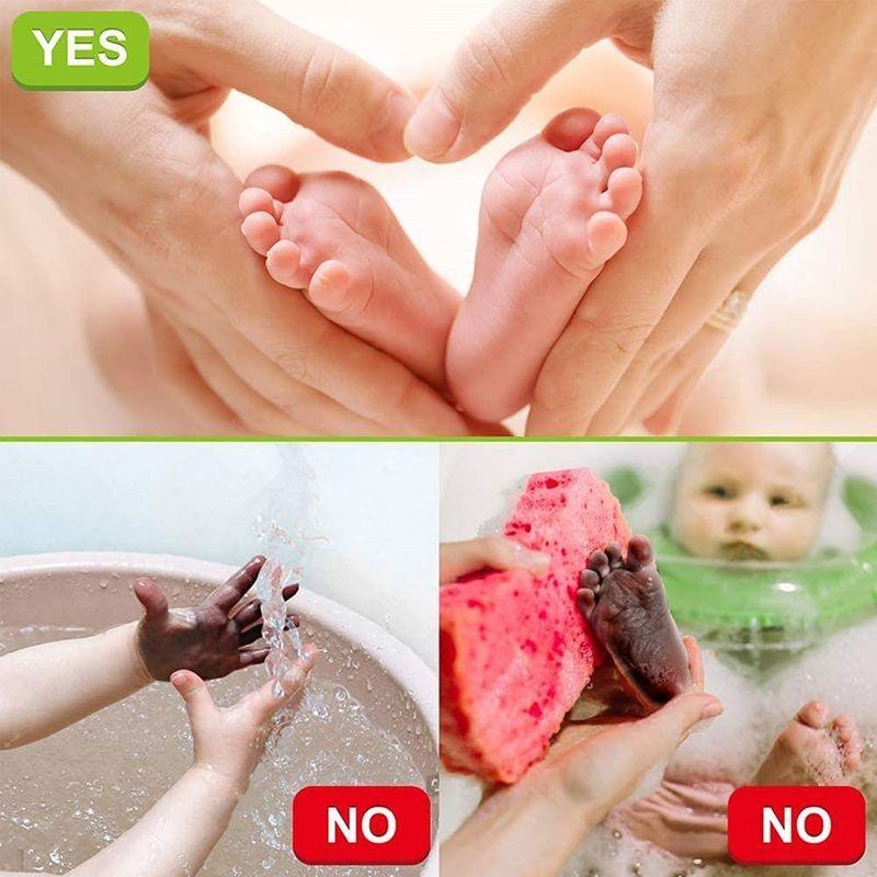 税込 赤ちゃん 手形 足形キット 汚れないインク ベビーフレーム 手足型ギフト 出産祝い 成長記録 新生児 1歳誕生日 猫犬手足型 記念品 3色セ Materialworldblog Com