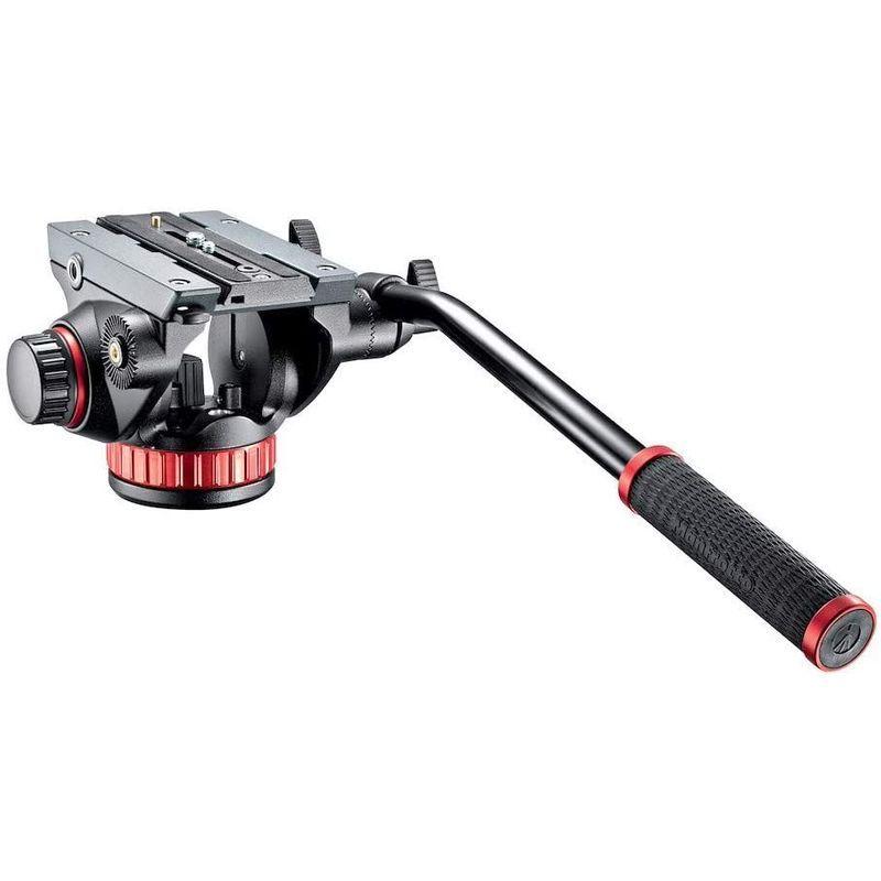 Manfrotto 2WAY雲台 プロフルードビデオ雲台 フラットベース アルミニウム製 MVH502AH 2WAY雲台 プロフルードビデオ雲台 フラットベース アルミニウム製 MVH502AH