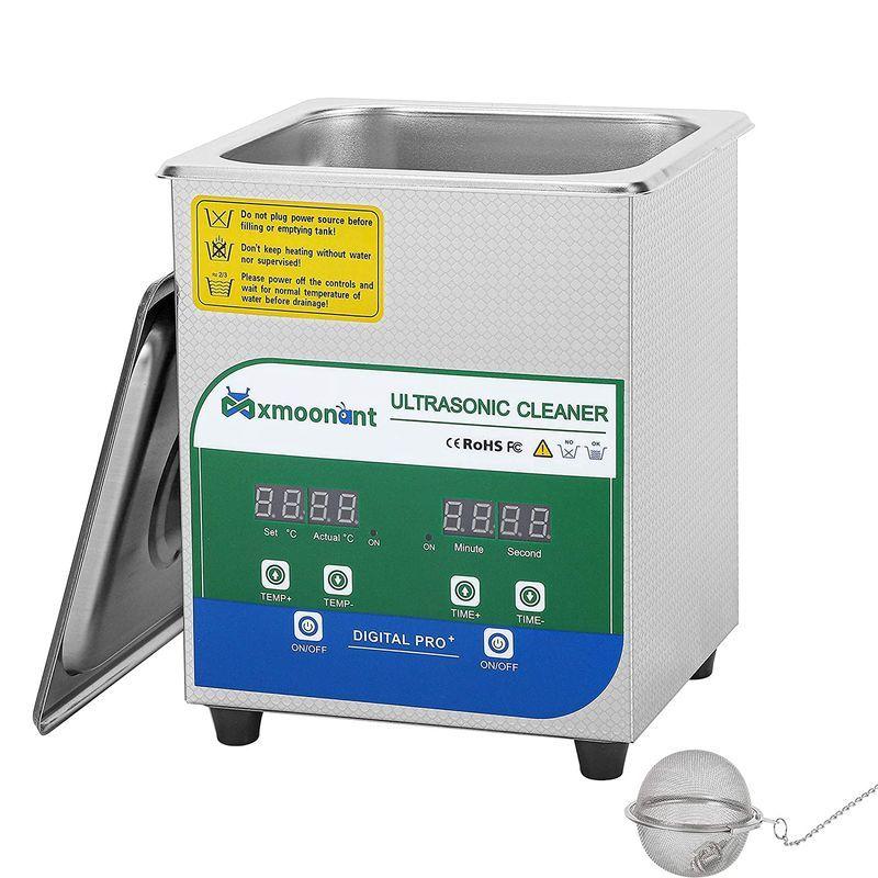 Mxmoonant 2Ｌ超音波洗浄機 卓上型超音波クリーナー 60w 20-80℃加熱可 0-30minタイマー 家庭用 眼鏡 腕時計 CD 家庭用 2Ｌ超音波洗浄機 卓上型超音波クリーナー 60w 30minタイマー 眼鏡 腕時計 CD