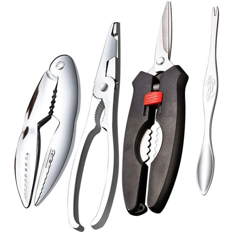 限定品 蟹 カニ かに ロブスター エビ 海老 甲殻類 貝 シーフード ハサミ はさみ クラッシャー プライヤー アルミニウム合金 キッチンツール Discoversvg Com