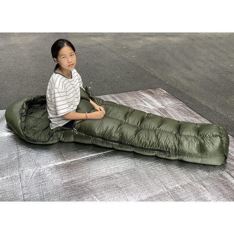 Fengzel Outdoor マミー型寝袋 210*80(50) cm 立体キルト 95％グースダウン 850FP 500-1500g充填 Outdoor マミー型寝袋 210*80 cm 立体キルト 95％グースダウン 850FP 1500g充填