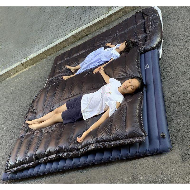 Fengzel Outdoor 2020最新立体キルト 二人用寝袋 封筒型 足が出せる 220*130cm 93%高級ダウン 1000-40 Outdoor 2020最新立体キルト 二人用寝袋 封筒型 足が出せる 220*130cm 93%高級ダウン