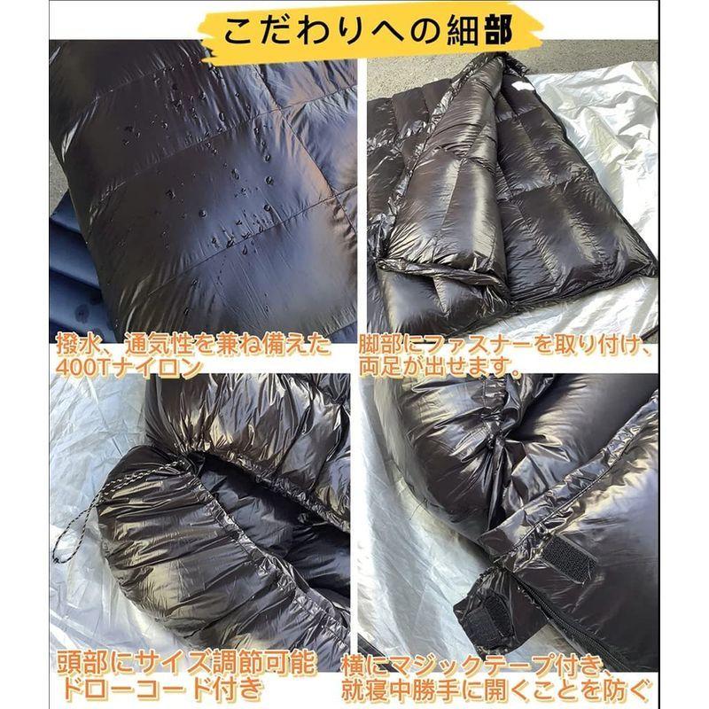 Fengzel Outdoor 2020最新立体キルト 二人用寝袋 封筒型 足が出せる 220*130cm 93%高級ダウン 1000-40 Outdoor 2020最新立体キルト 二人用寝袋 封筒型 足が出せる 220*130cm 93%高級ダウン