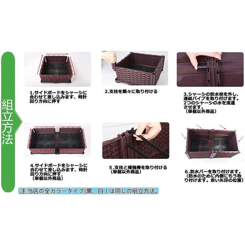 HRS プランター ガーデンボックス プランターボックス 組立式 プラスチック製 園芸 鉢植え入れ ベランダ・屋上・庭 〔花、植物、野菜〕栽 屋上 植物 プランター ガーデンボックス プランターボックス 組立式 プラスチック製 園芸 鉢植え入れ ベランダ 庭 〔花 野菜〕栽 サイズ