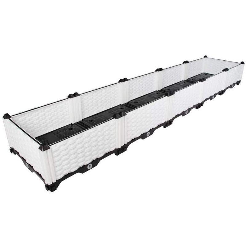 HRS プランター ガーデンボックス プランターボックス 組立式 プラスチック製 園芸 鉢植え入れ ベランダ・屋上・庭 〔花、植物、野菜〕栽 屋上 植物 プランター ガーデンボックス プランターボックス 組立式 プラスチック製 園芸 鉢植え入れ ベランダ 庭 〔花 野菜〕栽 サイズ