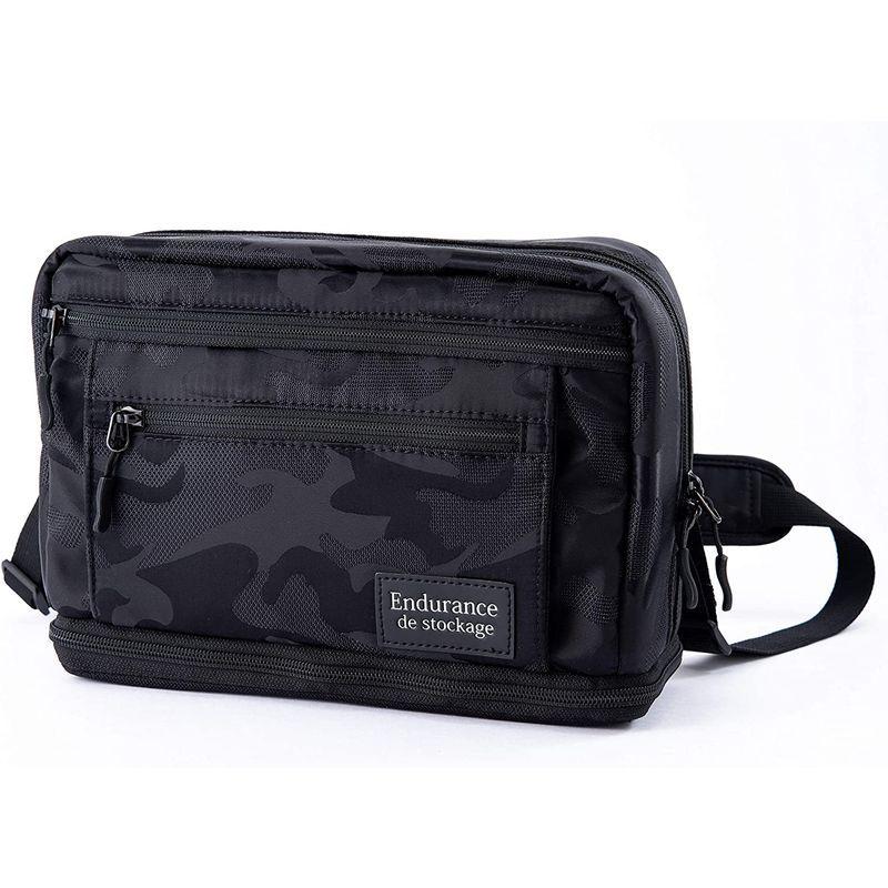 Endurance シューティングマルチ カメラバッグ ショルダーバッグ レンズ交換用バッグ 大容量 望遠レンズ おしゃれ (ブラック迷彩 シューティングマルチ カメラバッグ ショルダーバッグ レンズ交換用バッグ 大容量 望遠レンズ おしゃれ ブラック迷彩